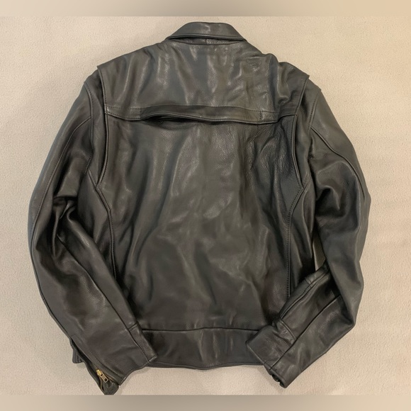 Motorcyclist Fox Creek Leather Bomber Jacket - Picture 8 of 17